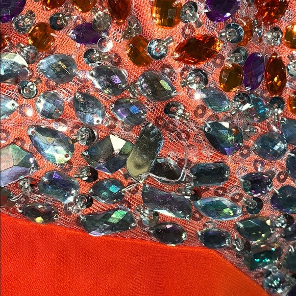 PROM DRESS | Formal gown, burnt orange - Picture 7 of 7